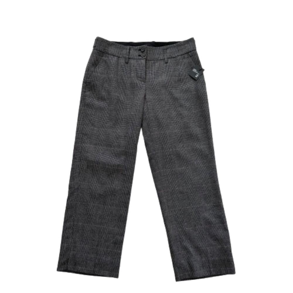 The Limited Pants Cassidy Fit Black Gray Pink Plaid Dress Work Pants Size 2 NEW